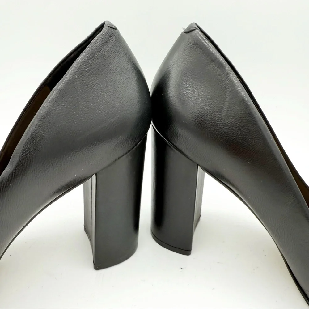 Massimo Matteo Anna Black Pumps Heels Shoes Quiet Luxury Career Professional